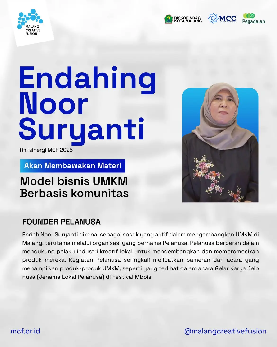 Endahing Noor Suryanti Pemateri MCF Kedua di Festival Ramadan Pegadaian 2025