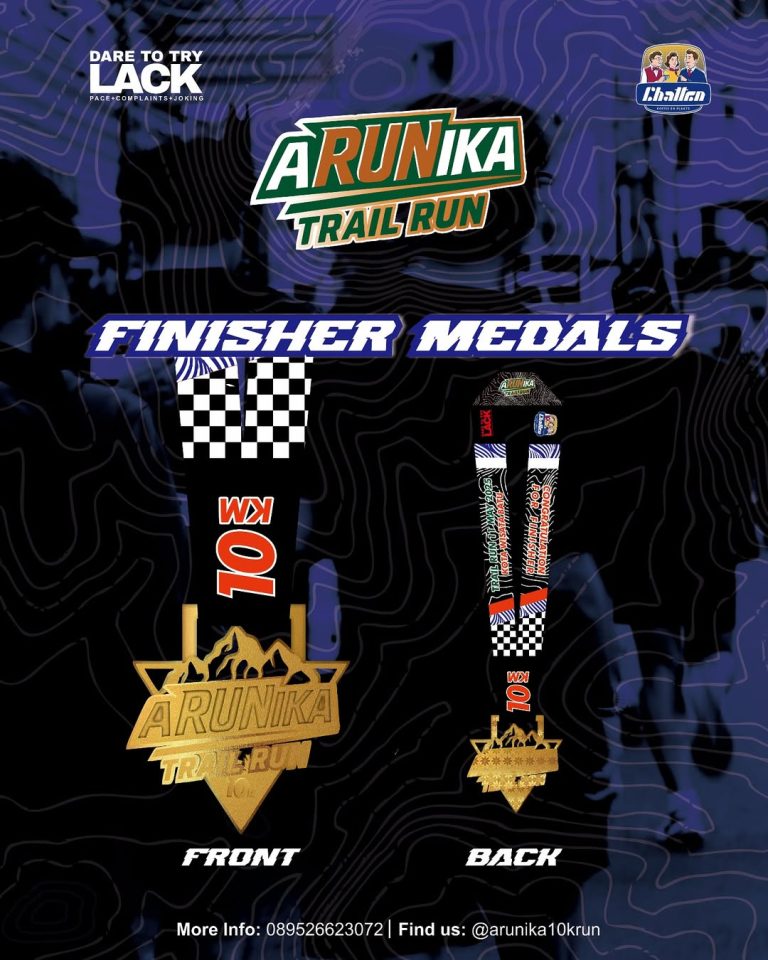 Finisher Medals aRUNikaTrailRun 10K - Chatten Cafe x Dare To Try Lack (DT2L)