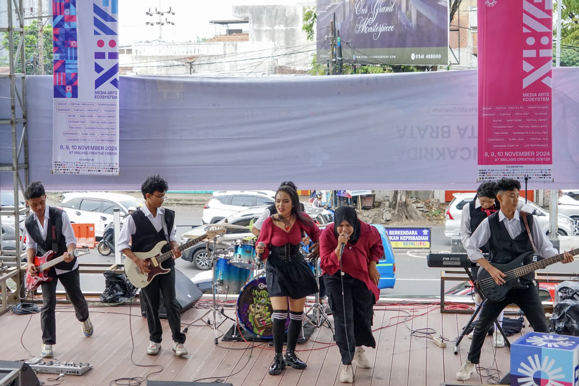 Kompetisi Band Pelajar Turut Memeriahkan Gelaran FMIX di MCC Foto by Apry Aje