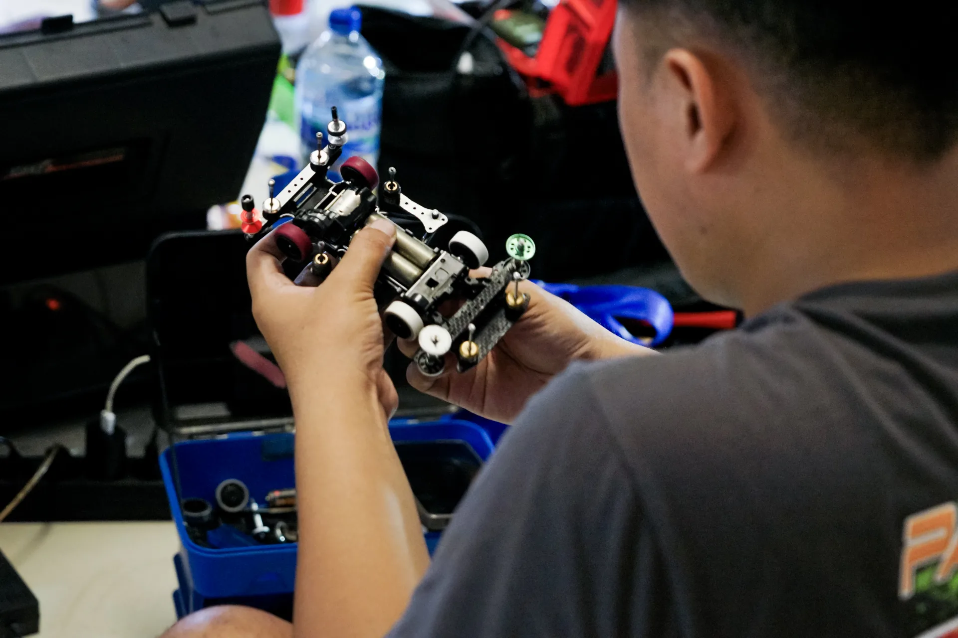 Persiapan Balap Tamiya Dumper saat Gelaran FMIX di MCC Foto by Apry Aje