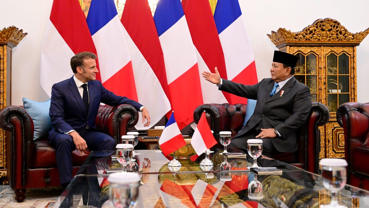 Presiden Prabowo dan Presiden Macron