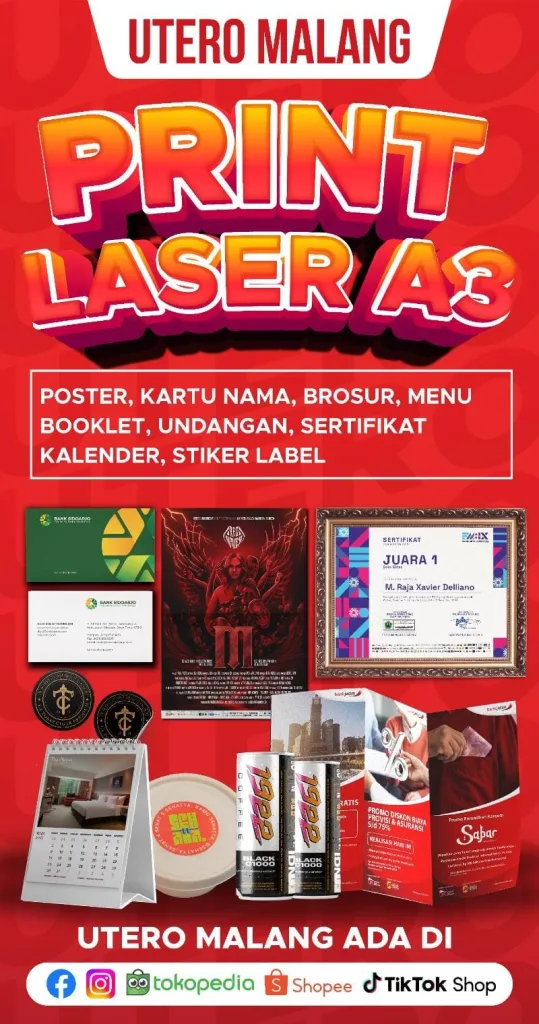 UTERO Indonesia - UTERO Malang - Print Laser A3 - EPOCHSTREAM