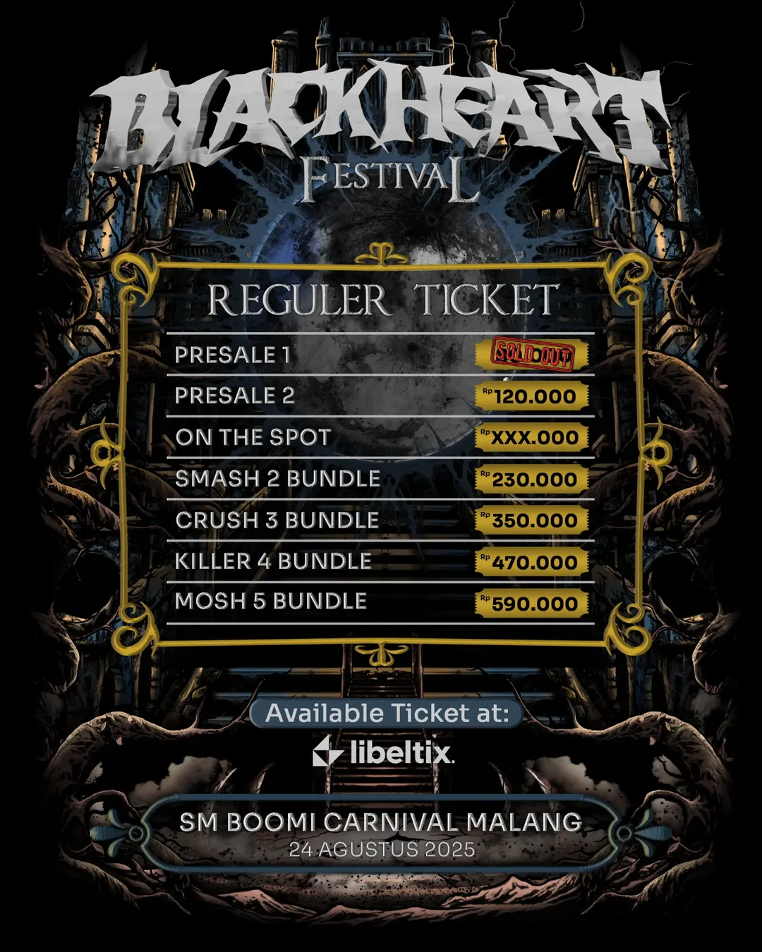 Harga Tiket Black Heart Festival 2025 di Kota Malang - EPOCHSTREAM