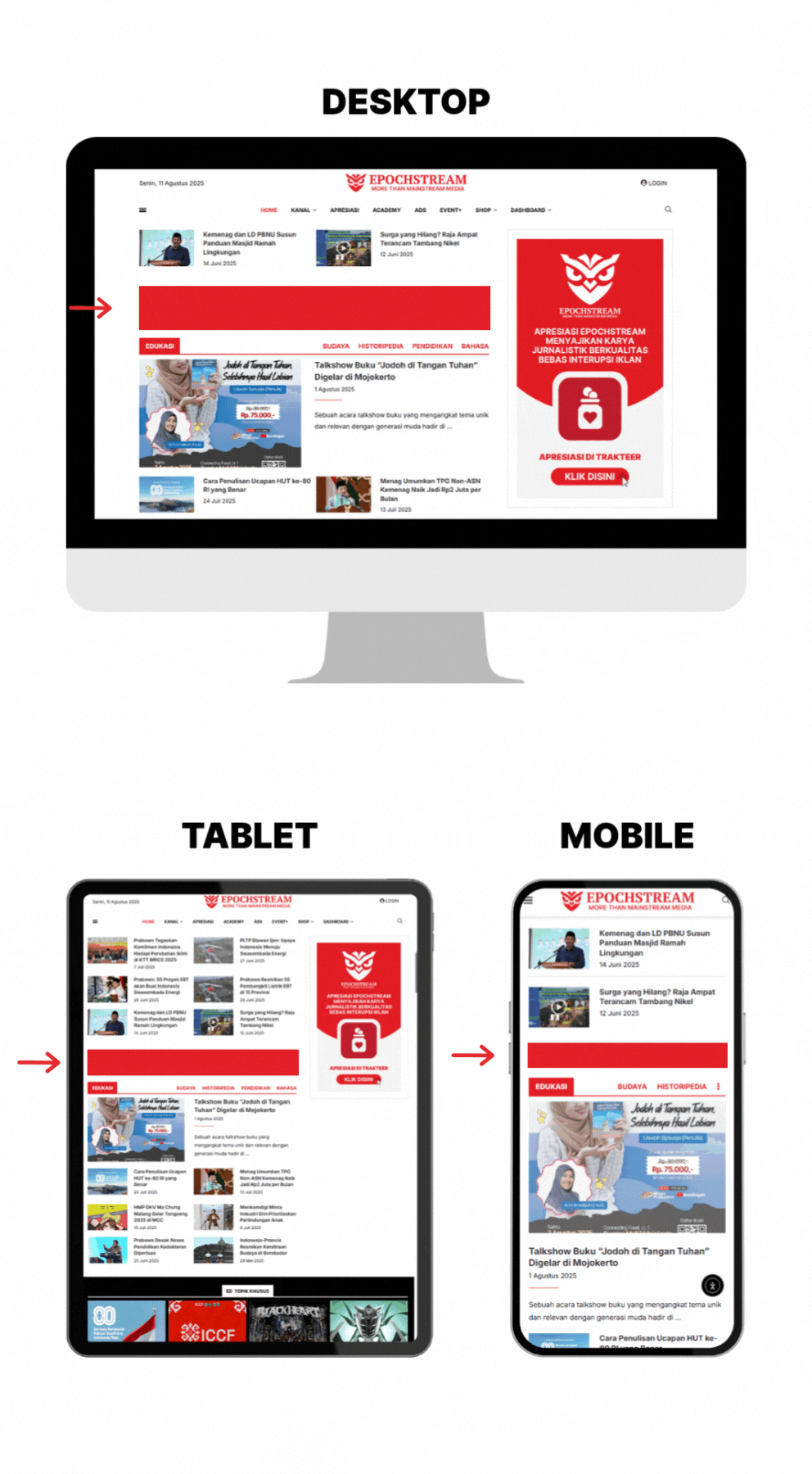 EX HORIZONTAL ADS BANNER DINAMIS - ADS by EPOCHSTREAM