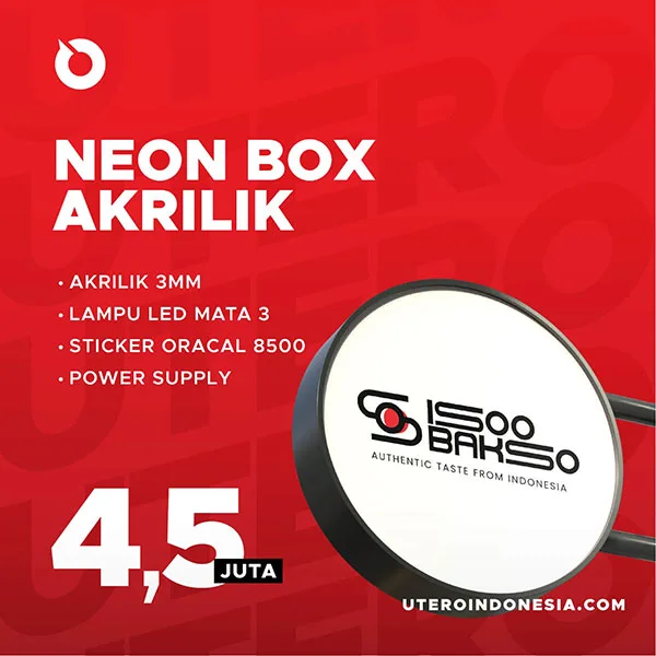 Neon Box Akrilix UTERO Indonesia Ads Banner by EPOCHSTREAM