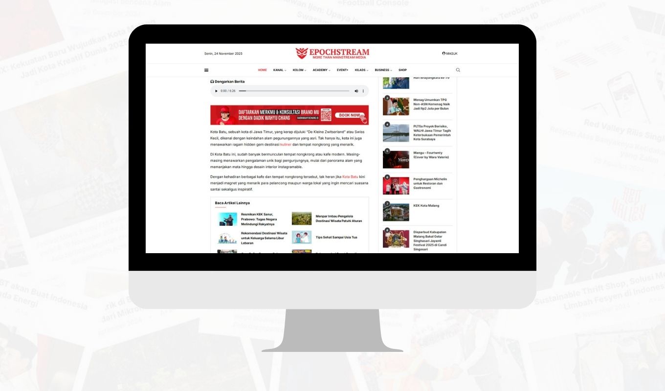 CONTOH ARTICLE ADS BANNER - BUSINESS by EPOCHSTREAM