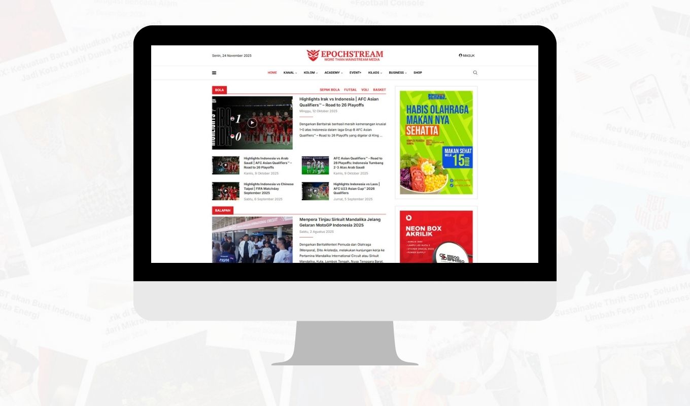 CONTOH HALF PAGE ADS BANNER BUSINESS by EPOCHSTREAM | EPOCHSTREAM