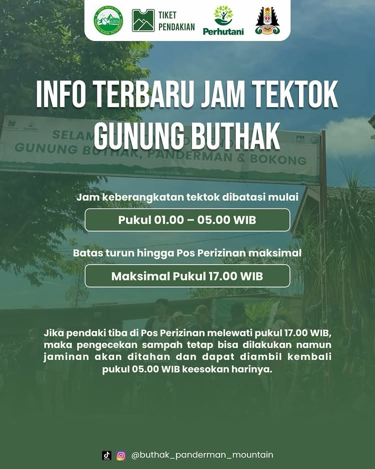 Pendakian Tektok Gunung Buthak Diperketat - EPOCHSTREAM